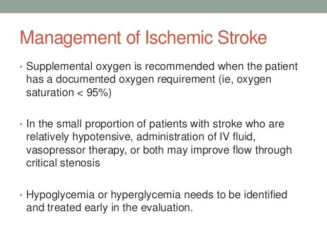 ischemic stroke recovery ischemic stroke treatment